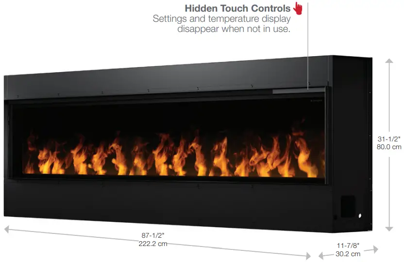 Dimplex OLF86 AM Opti myst Linear 86 Inch Electric Fireplace - Electric Fireplace