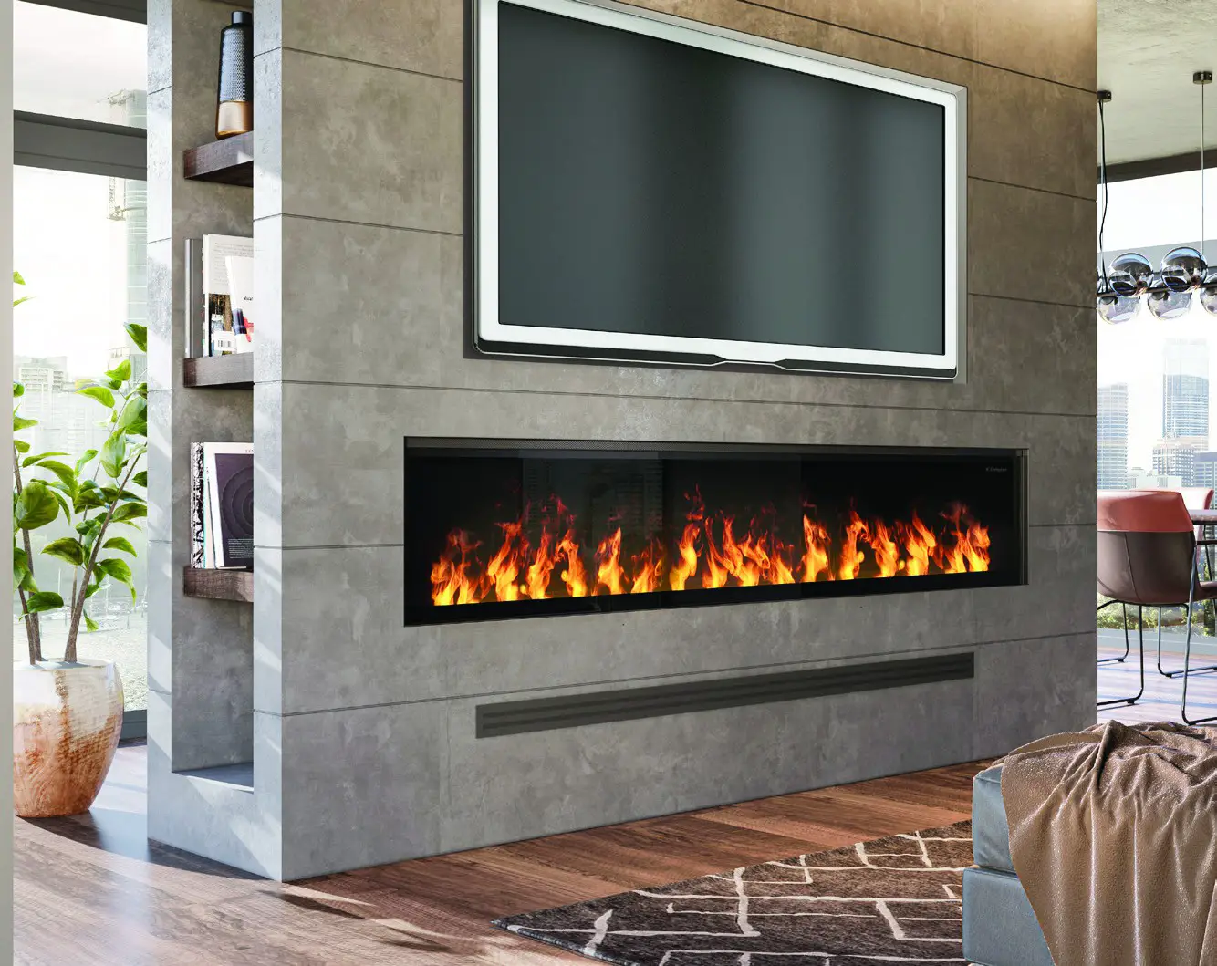 Dimplex OLF86 AM Opti myst Linear 86 Inch Electric Fireplace