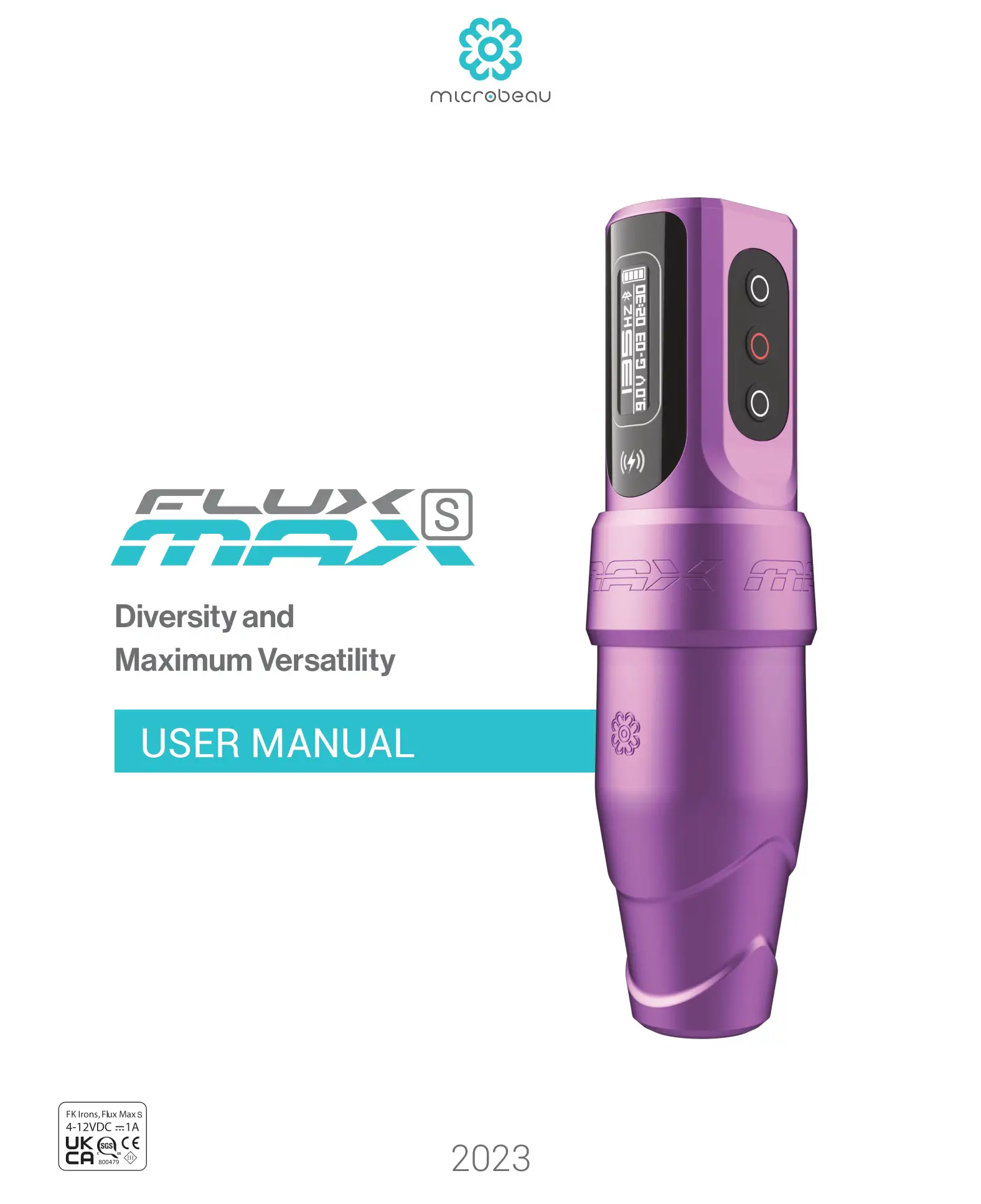microbeau Flux Max S Permanent Make Up Machine User Manual