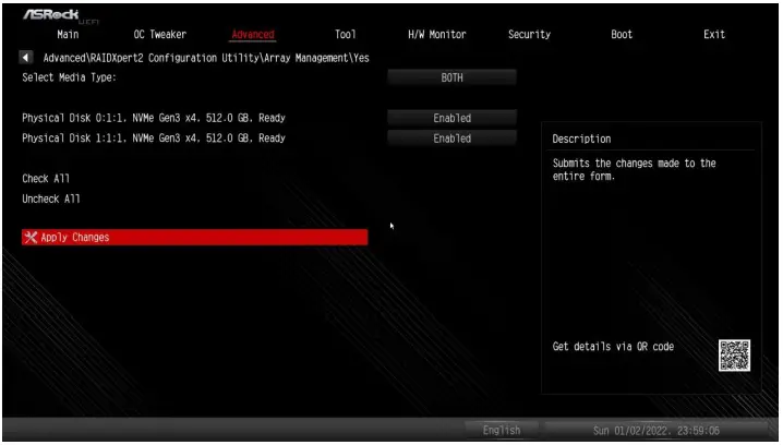 AMD RAID Setup - Check All