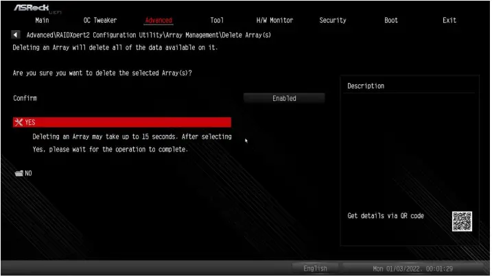 AMD RAID Setup - Delete Array 3