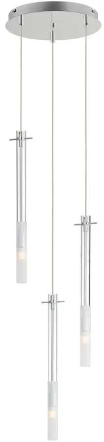 ET2 Contemporary Lighting E31095-93PC Pipette 18 Inch 3-Light Pendant product