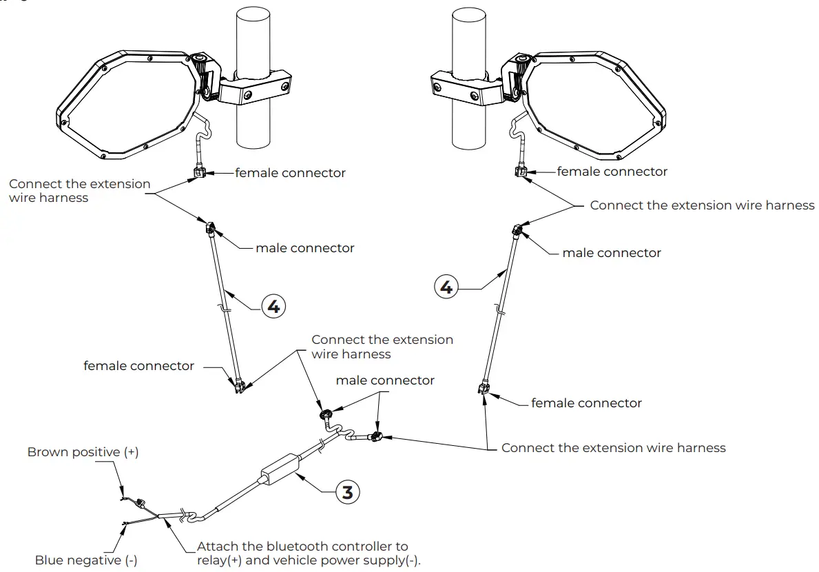 KEMIMOTO B0106 13601BK UTV Rear View Mirror Fit Polaris Ranger - INSTALLATION TIPS 2