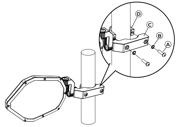 KEMIMOTO B0106 13601BK UTV Rear View Mirror Fit Polaris Ranger - INSTALLATION TIPS
