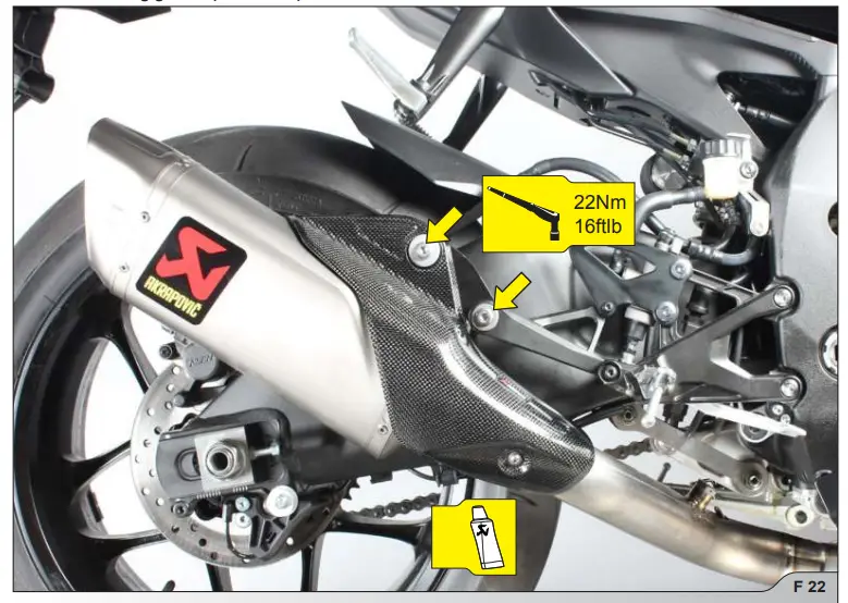 AKRAPOVIC L Y10SO17 Exhaust System Optional Link Pipe Collector - damage any part 12