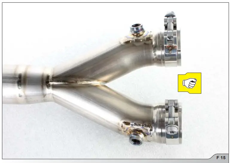 AKRAPOVIC L Y10SO17 Exhaust System Optional Link Pipe Collector - damage any part 6