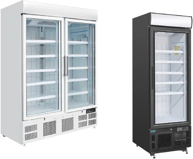 Polar-GH428-Upright-Glass-Door-Black-Display-Freezer-product-img