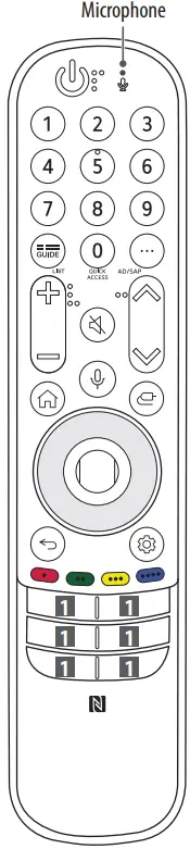 LG UQ7500 LED TV - Microphone