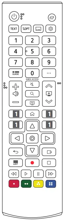 LG UQ7500 LED TV - Remote Control