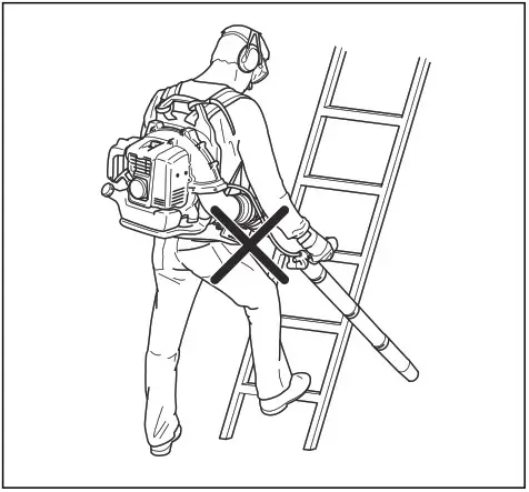Husqvarna 578BTF Backpack Blower - Safety instructions for operation 3