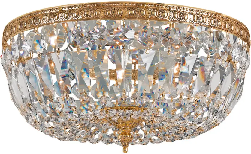 CRYSTORAMA 712-OB-CL-SAQ Three Light Ceiling Mount