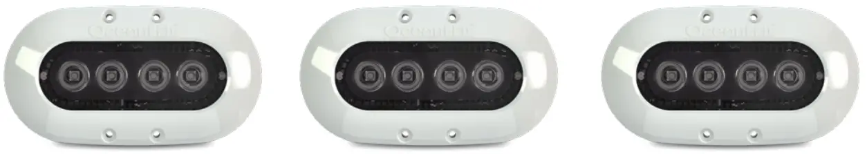 OceanLED X Series X8 Underwater LED Light Flush mount - Figure 1