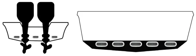 OceanLED X Series X8 Underwater LED Light Flush mount - TRANSOM PLACEMENT