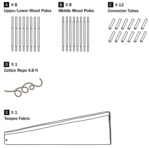 Tiny-Land-TP0012-Teepee-Tent-for-Kids-With-Pompom-Ball-fig-1
