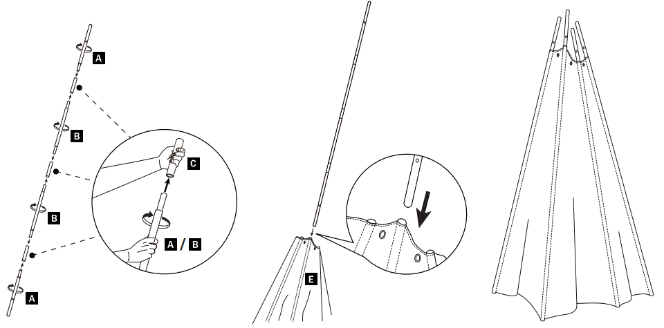 Tiny-Land-TP0012-Teepee-Tent-for-Kids-With-Pompom-Ball-fig-3