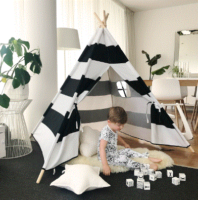 Tiny-Land-TP0012-Teepee-Tent-for-Kids-With-Pompom-Ball-product