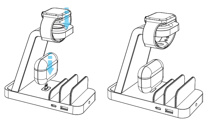 GTL CW520 5 in 1 Charging Station -operation instruction 1