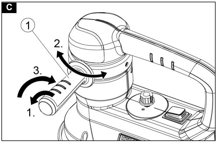 Adjusting the handle 