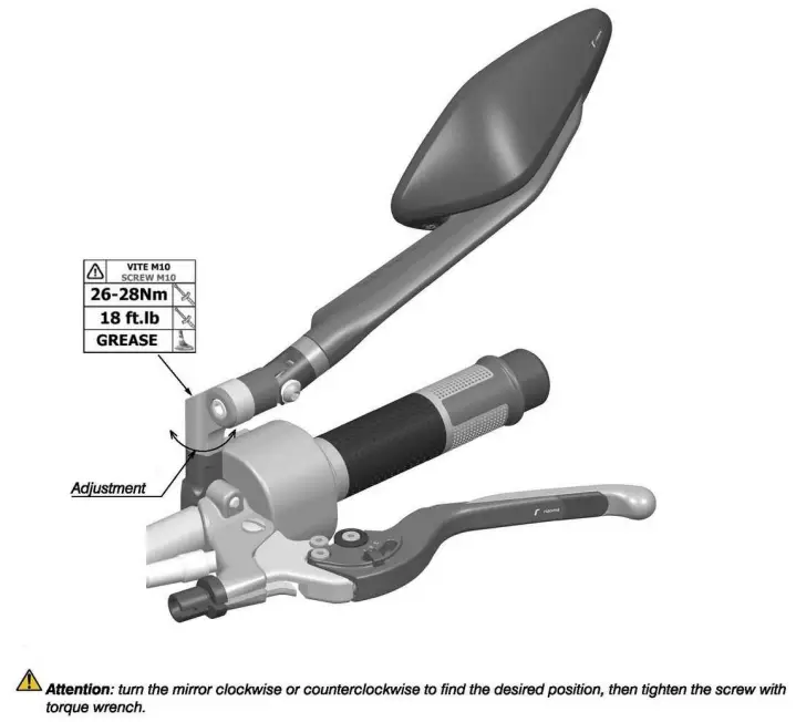 rizoma BS324 Left Rearview Mirror - Step 3