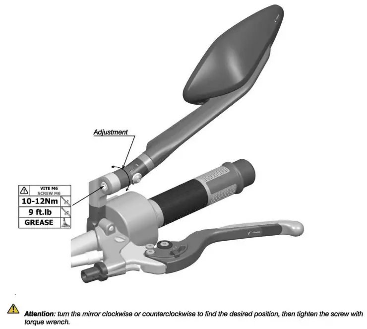 rizoma BS324 Left Rearview Mirror - Step 4