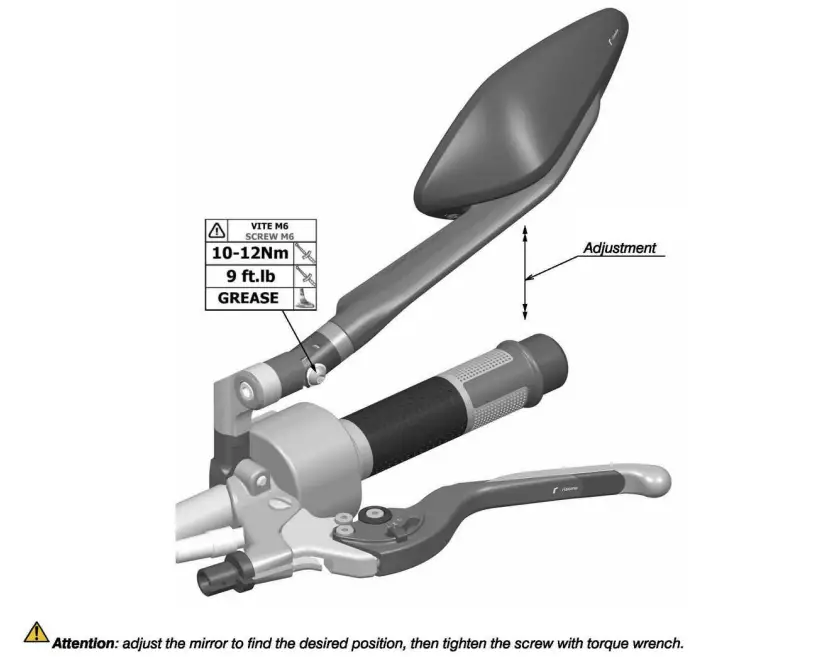 rizoma BS324 Left Rearview Mirror - Step 5