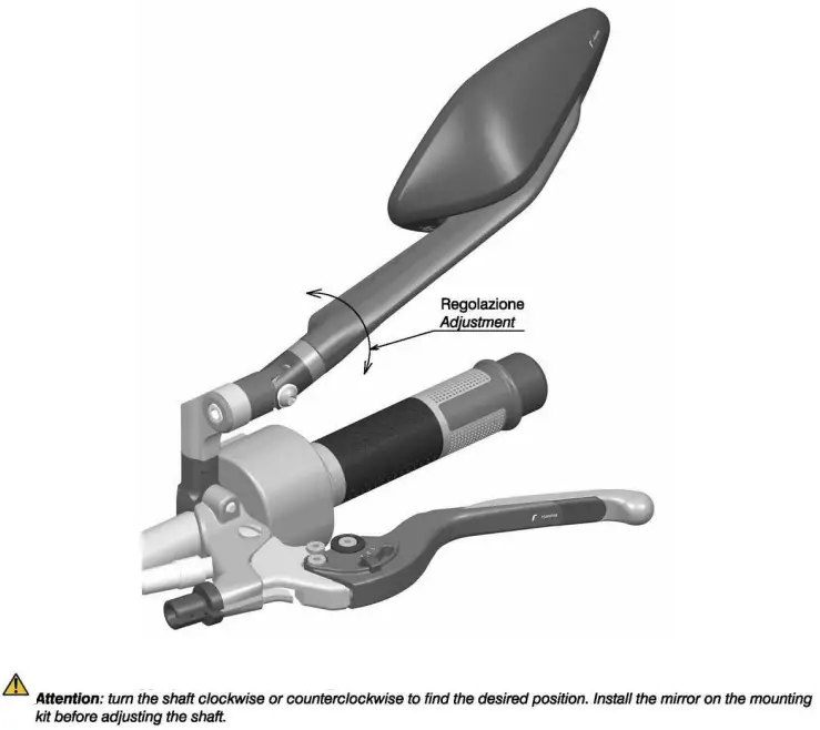 rizoma BS324 Left Rearview Mirror - Step 6