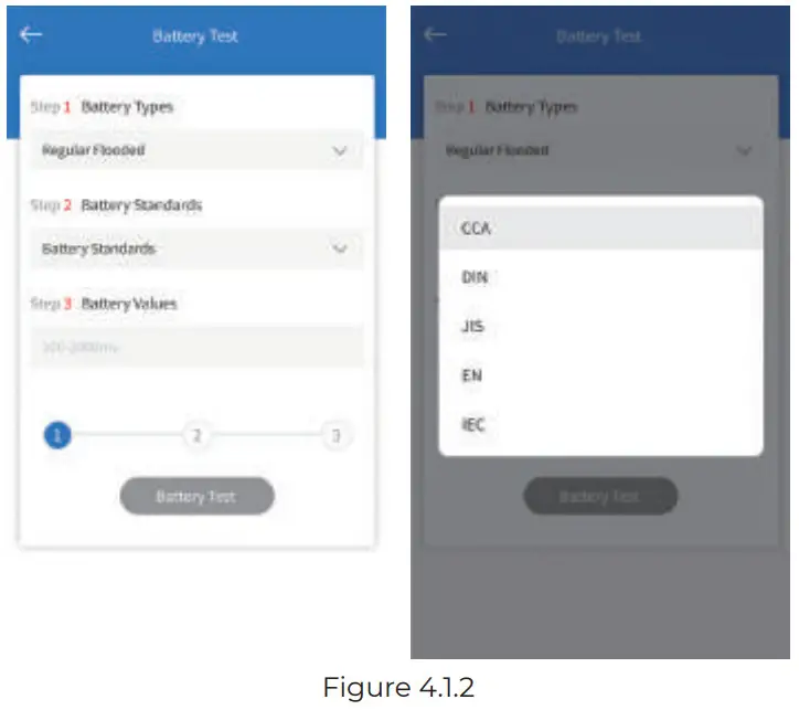 TOPDON TB6000Pro Battery Charger and Tester - battery standard