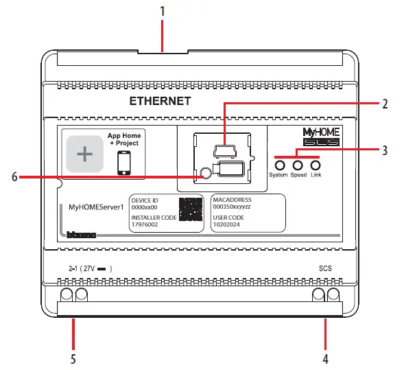 bticino MyHOMEServer1 MyHOME Server 1