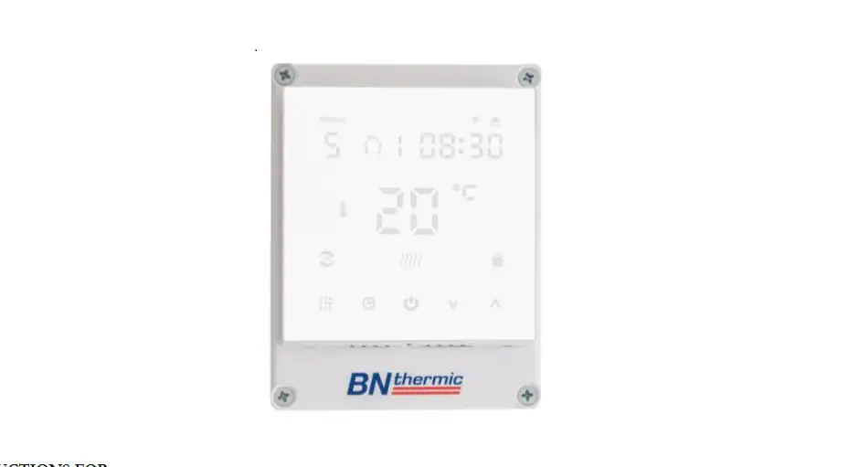 Bn Thermic Wt16 Wi-fi Programmable Controller Instruction Manual