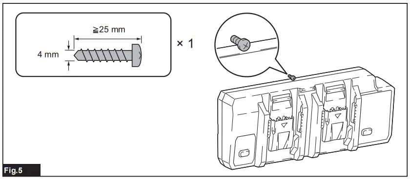 makita DC40WA Two Port Multi Charger - Mounting 1