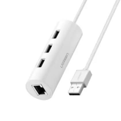 Ugreen 20267 Ethernet + Usb 2.0 Hub White Abs User Manual