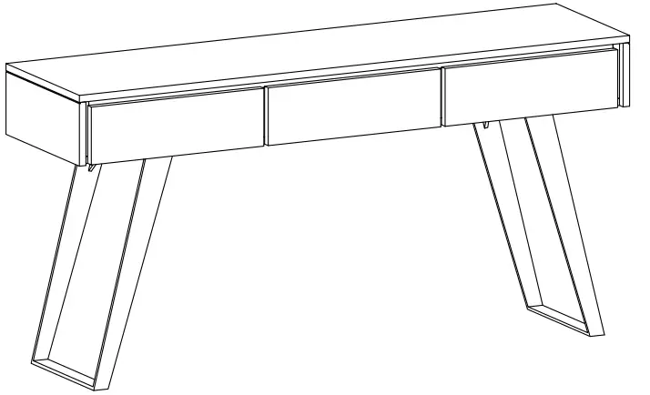 SIMPLI HOME AXCLRY-03RNAB Console Sofa Table