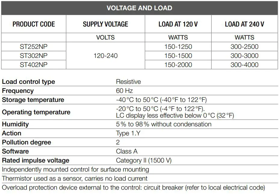 ST252NP- Non-Programmable -Electronic- Thermostat- FIG -1