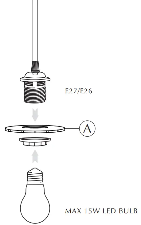 UMAGE Silvia Medium Floor Lamp Tripod Steel - Fig 3
