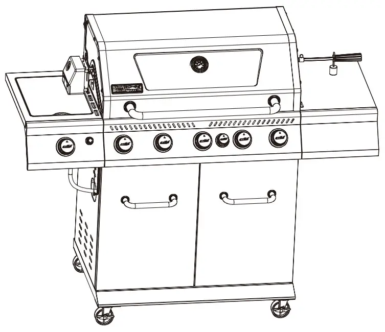 Royal Gourmet GA5403R Deluxe 5 Burner Gas Grill -
