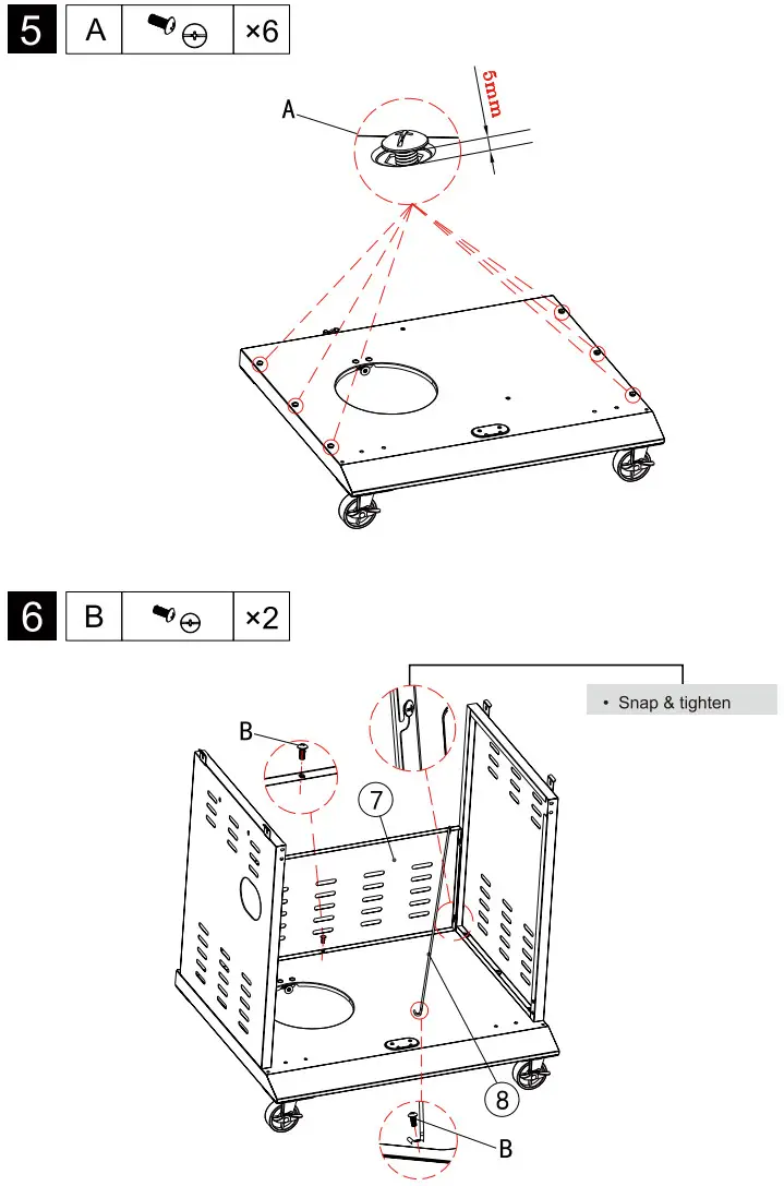Royal Gourmet GA5403R Deluxe 5 Burner Gas Grill - Image 53