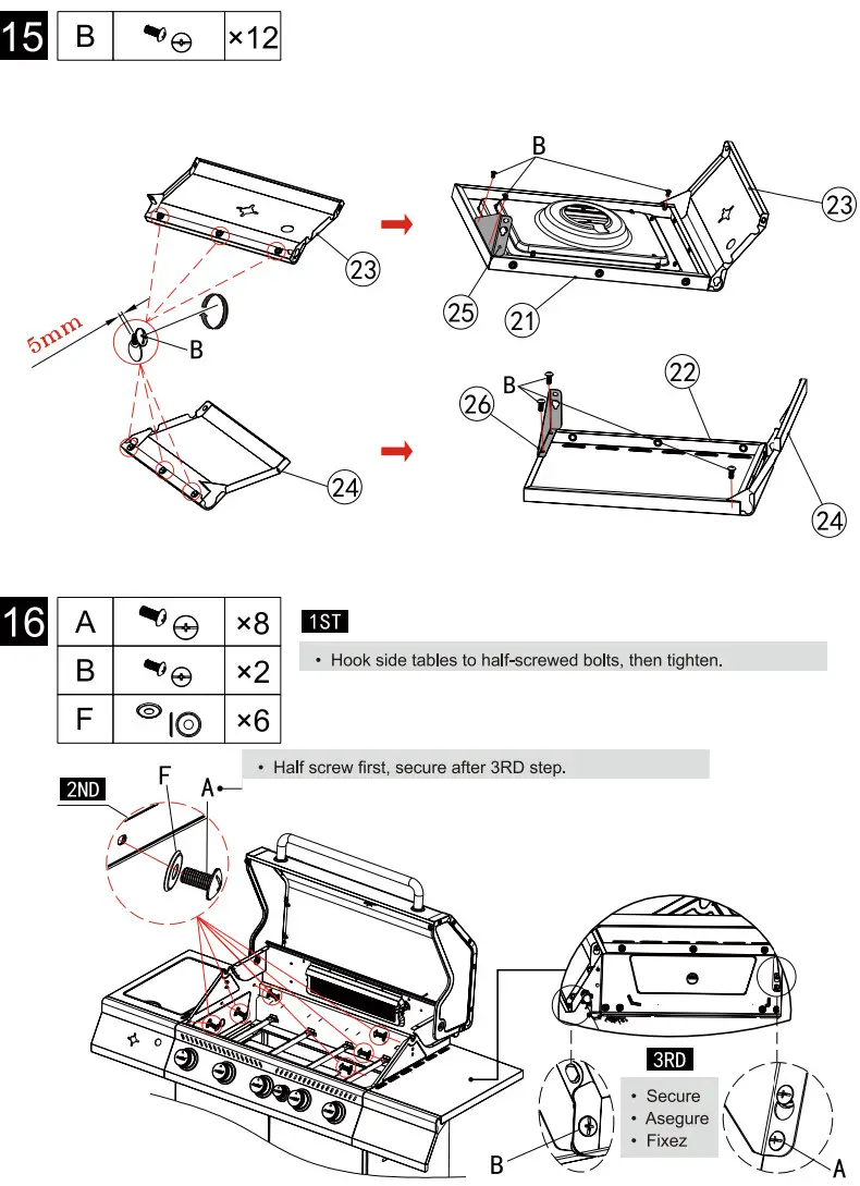 Royal Gourmet GA5403R Deluxe 5 Burner Gas Grill - Image 58