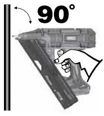 SENCO F 15XP Fusion Cordless Finish Nailers - TOOL OPERATION14