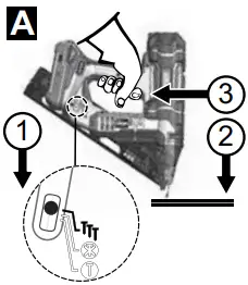 SENCO F 15XP Fusion Cordless Finish Nailers - TOOL OPERATION3
