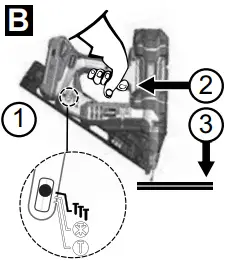 SENCO F 15XP Fusion Cordless Finish Nailers - TOOL OPERATION5