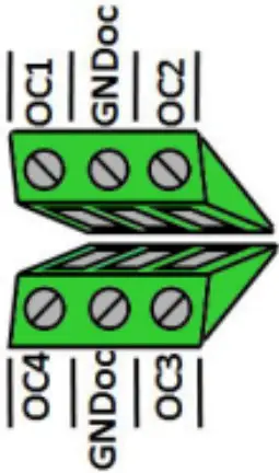 Open collector outputs