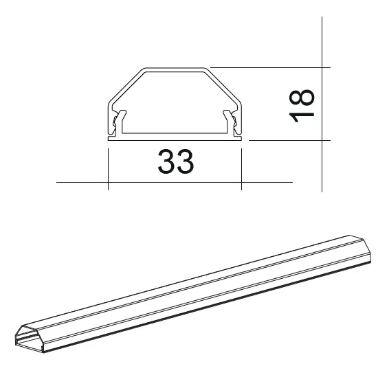 Z0100 ALU TV Cable Channel (1)