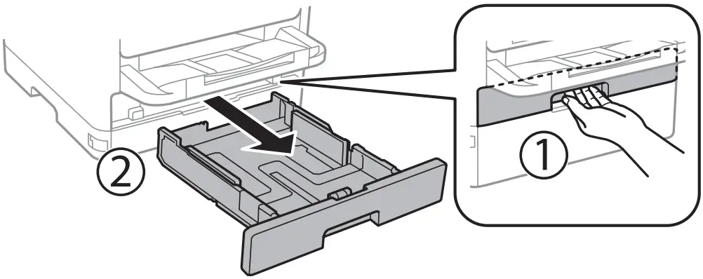 EPSON WF C5310 Network Multifunction Color Printer - Load paper 1
