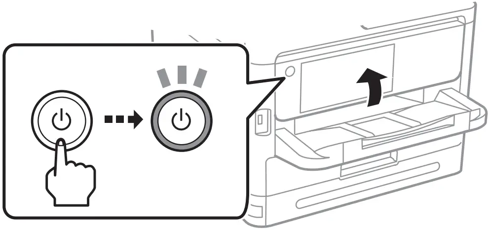 EPSON WF C5310 Network Multifunction Color Printer - control panel