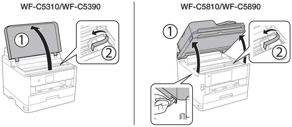 EPSON WF C5310 Network Multifunction Color Printer - scanner unit