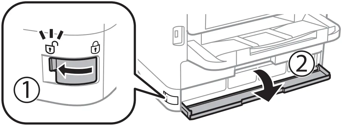 EPSON WF C5310 Network Multifunction Color Printer - tray cover