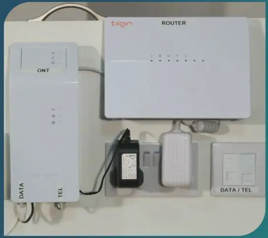 JT Global Fibre Broadband - . Make sure the cables are connected