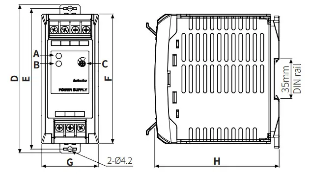 Autonics SPB Series DIN Rail Mount SMPS - FIg1