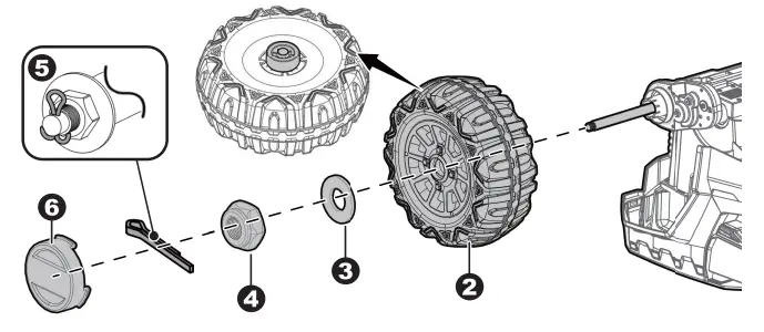 Attach the Rear Wheels