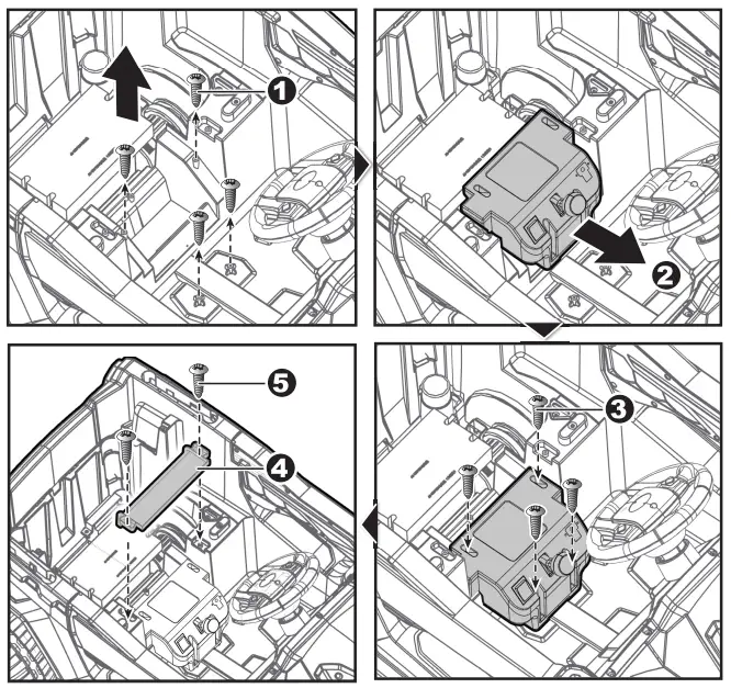 Attach the Shift Level Assembly & Protecting Board